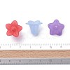Mixed Color Transparent Acrylic Frosted Flower Beads X-PLF018-7