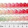 Spray Painted Crackle Glass Beads Strands DGLA-C002-10mm-06-5