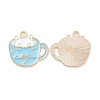 Alloy Enamel Pendants PALLOY-D015-01-2