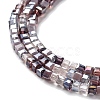 Gradient Color Electroplate Glass Bead Strands X-GLAA-E042-05-B10-4