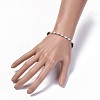 Electroplate Glass Beads Stretch Bracelets BJEW-JB04306-02-5