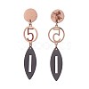 (Jewelry Parties Factory Sale)304 Stainless Steel Dangle Stud Earrings EJEW-F204-05-3
