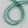 Electroplate Glass Beads Strands X-EGLA-R048-2mm-18-2