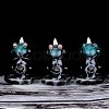 3Pcs 3 Styles Ceramic Decorations Lotus Frog Flowback Incense Stove Ceramic Incense Stove Decorations Gift JX846A-6