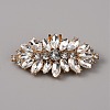 Alloy Crystal Rhinestone Shoe Decoration AJEW-WH0248-224A-G-1