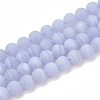 Natural Blue Lace Agate Beads Strands G-T106-035-1