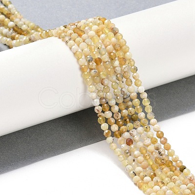 Natural Yellow Opal Beads Strands G-G139-A04-02-1