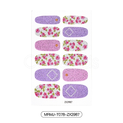 Full Wrap Gradient Nail Polish Stickers MRMJ-T078-ZX2987-1