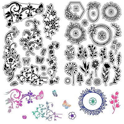 Custom Wall Theme PVC Plastic Clear Stamps DIY-WH0619-0026-1