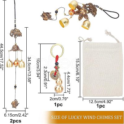 Nbeads 4Pcs DIY Keychain Hanging Ornaments Kits DIY-NB0005-05-1