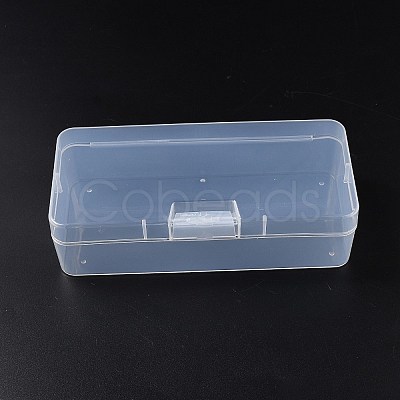 Plastic Bead Containers with Hinged Lid AJEW-WH0479-90-1