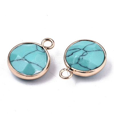 Synthetic Turquoise Pendants G-T131-101E-1