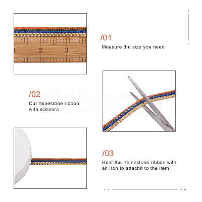 Polyester Yarn Ribbon FW-TAC0001-04-1