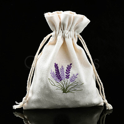 Cotton Canvas Drawstring Gift Bags OP-Q053-013B-1