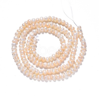 Natural Cultured Freshwater Pearl Beads Strands PEAR-N013-03B-1