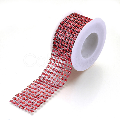 8 Rows Plastic Diamond Mesh Wrap Roll OCOR-N005-001C-1