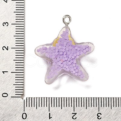 Marine Animal Series Resin Pendants RESI-Q012-01B-05-1