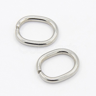 Tarnish Resistant 201 Stainless Steel Open Jump Rings X-STAS-M008-01-1