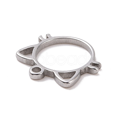 Non-Tarnish 304 Stainless Steel Charms STAS-G287-09P-1