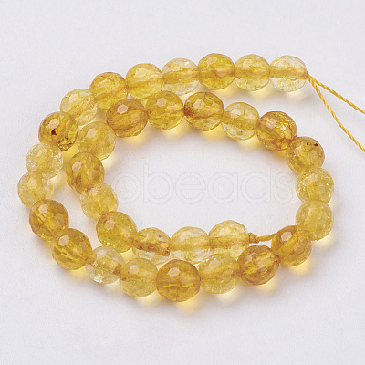 Natural Quartz Crystal Beads Strands G-G099-F6mm-19-1