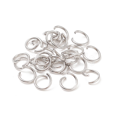 Tarnish Resistant 304 Stainless Steel Jump Rings STAS-R049-6x0.8mm-1