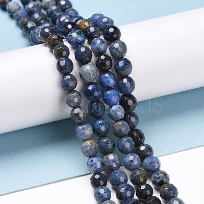 Natural Dumortierite Beads Strands G-E571-06A-1