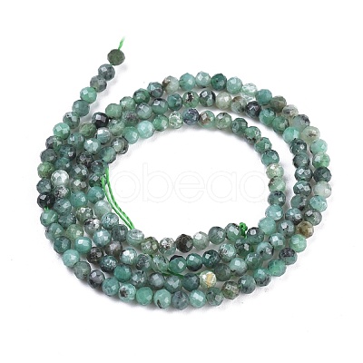 Natural Emerald Beads Strands G-R475-022B-1