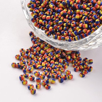 12/0 Opaque Colours Seep Glass Beads SEED-M008-C34-1