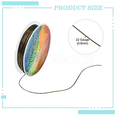 Copper Jewelry Wire CWIR-CW0.6mm-29-1