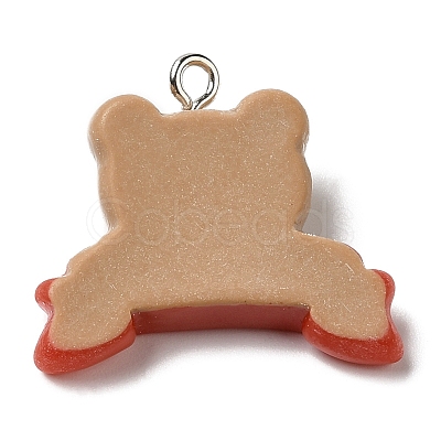 Christmas Opaque Resin Pendants CRES-D016-02A-1