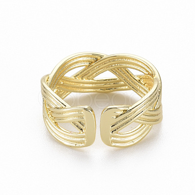 Brass Cuff Rings RJEW-Q164-015-NF-1