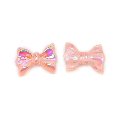 Bowknot Resin Cabochons MRMJ-WH0074-32E-1