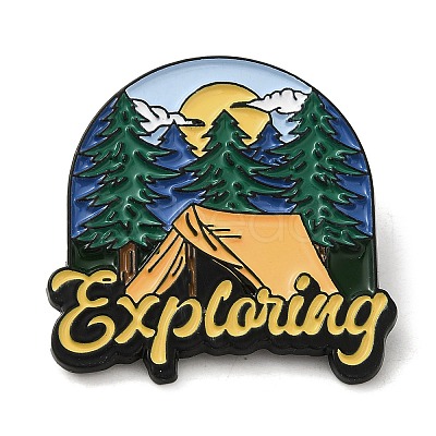 Outdoor Camping Theme Enamel Pins JEWB-F030-01-1