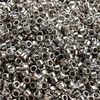 Electroplate Glass Seed Beads SEED-S042-01A-07-1