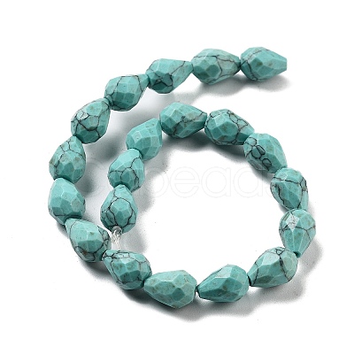 Synthetic Turquoise Beads Strands G-P520-B27-01-1