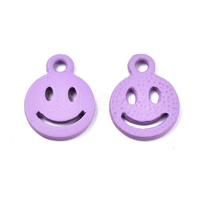 Spray Painted Alloy Charms X-PALLOY-T075-121B-RS-1