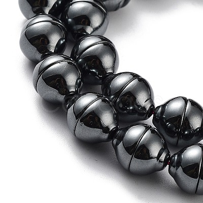 Synthetic Non-Magnetic Hematite Beads Strands G-H303-B18-1