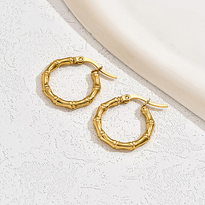 Stainless Steel Hoop Earring for Women NW7881-2-1