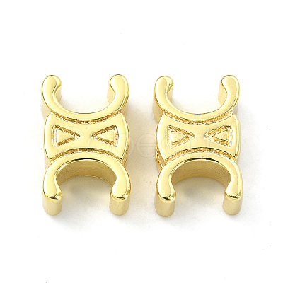 Rack Plating Brass Spacer Beads KK-B072-43G-1