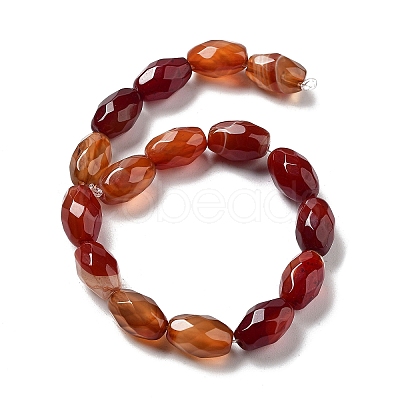 Natural Red Agate Beads Strands G-P520-C21-01-1