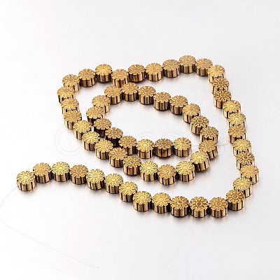 Electroplate Non-magnetic Synthetic Hematite Bead Strands G-F300-56-03-1