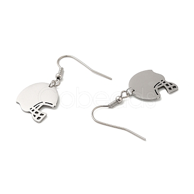 Non-Tarnish 304 Stainless Steel Dangle Earrings EJEW-A023-01P-1