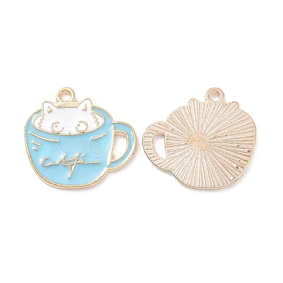 Alloy Enamel Pendants PALLOY-D015-01-1