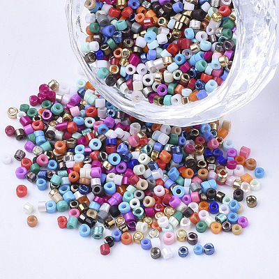 Glass Cylinder Beads SEED-Q036-01A-D33-1