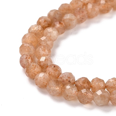 Natural Sunstone Beads Strands G-K315-B02-AA-1