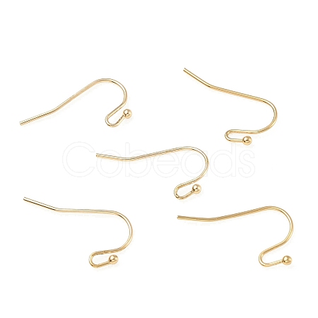 Brass Earring Hooks KK-C024-12KCG-1