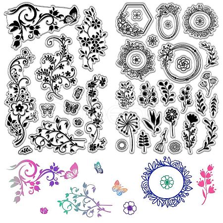 Custom Wall Theme PVC Plastic Clear Stamps DIY-WH0619-0026-1