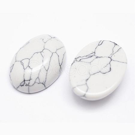 Synthetic Howlite Cabochons G-P215-10-18x25mm-1