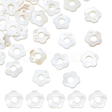 ARRICRAFT 50Pcs Freshwater Shell Charms FIND-AR0002-55-1
