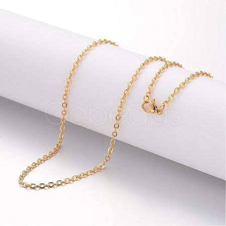Ion Plating(IP) 304 Stainless Steel Necklace MAK-K004-05G-1